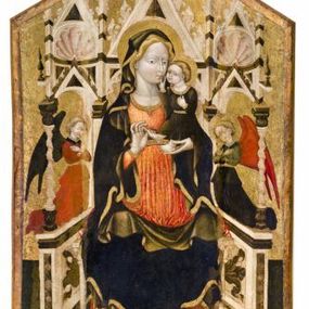 null - Madonna in trono con Bambino e angeli