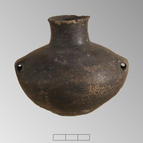 null - Flask-shaped vase with cylindrical neck