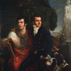 [object Object] - Self-portrait with his brother Francesco