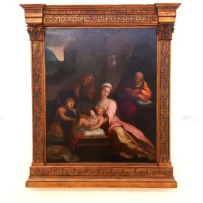 [object Object] - Sacra Famiglia con San Giovannino e Santa Elisabetta