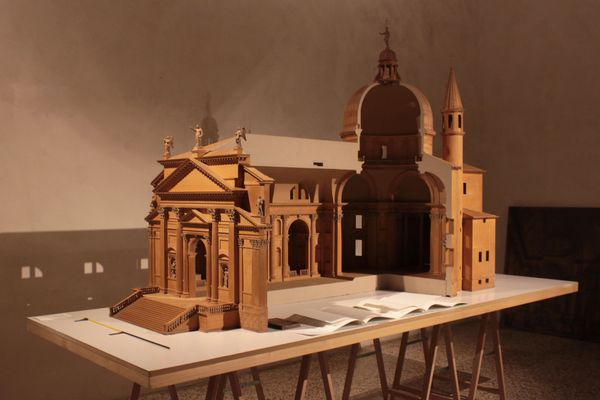 Wooden model of the Church of the Redentore