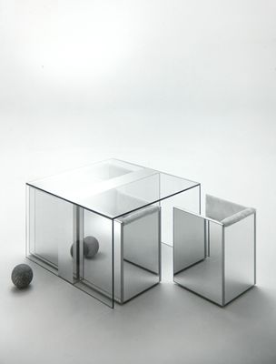 Nanda Vigo - Collezione TOP, tavolo con sedie