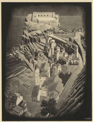 Maurits Cornelis Escher - Scilla, Calabria