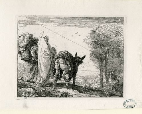 Gian Domenico Tiepolo - Malerische Ideen zur Flucht nach Ägypten