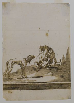 Gian Domenico Tiepolo - Hunde spielen