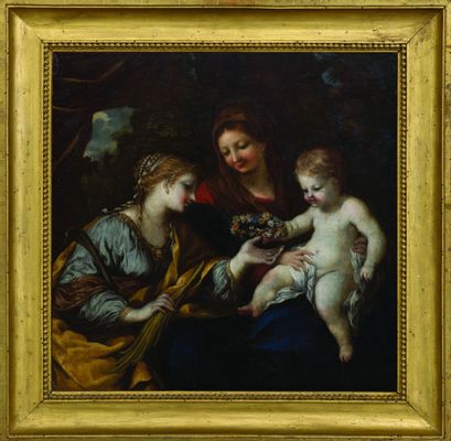 Pietro da Cortona - Madonna col Bambino e Santa Martina 