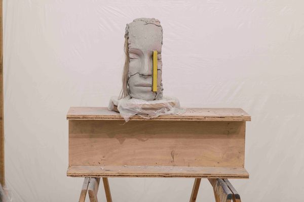 Mark Manders - Room with Unfired Clay Figure