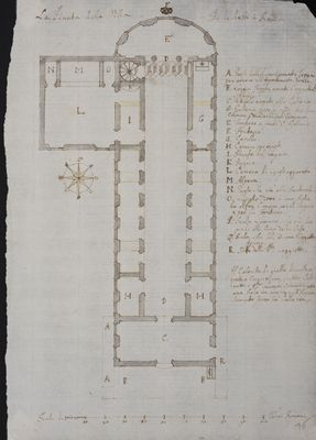 Plautilla Bricci - The plan of the Villa Benedetta in Rome, called the Vascello