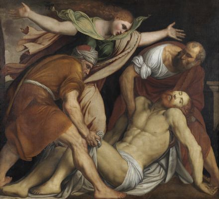 Lattanzio Gambara - Transport of Christ to the tomb