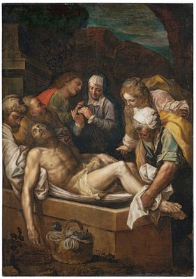 Vincenzo Campi - Deposizione di Cristo nel sepolcro