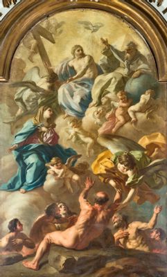 Francesco De Mura - Our Lady intercedes with the Trinity for souls in purgatory