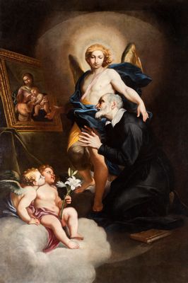 Carlo Maratta - San Filippo Neri in preghiera davanti a un’immagine della B.V. Maria