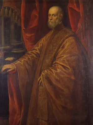 Jacopo Robusti, detto Tintoretto - Retrato de un senador veneciano