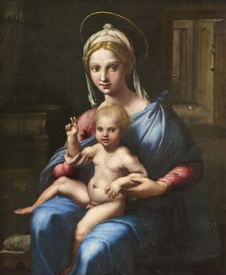 Giulio Romano - Virgen con el Niño (Madonna Hertz)