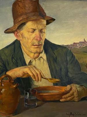 Luigi Boffa Tarlatta - Il pasto del contadino