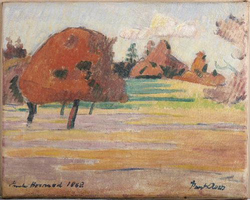 Émile Bernard - Paesaggio di Pont-Aven, o L'Albero Rosso