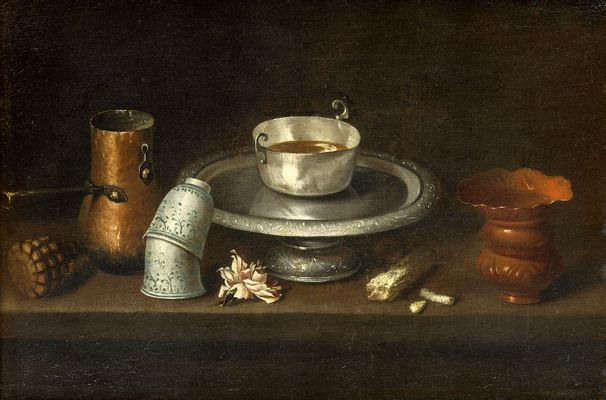  Juan de Zurbaran - Still life with bowl of chocolate