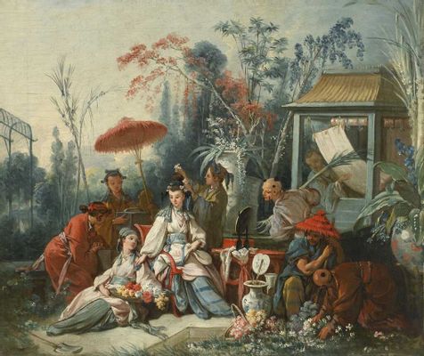 François Boucher - The Chinese garden