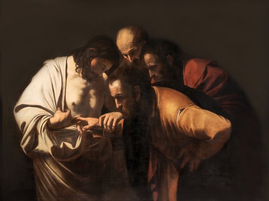 Michelangelo Merisi, detto Caravaggio - L'incrédulité de saint Thomas
