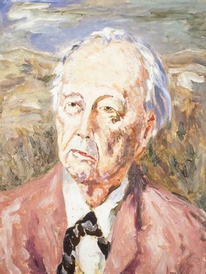 Carlo Levi - Porträt von Frank Lloyd Wright