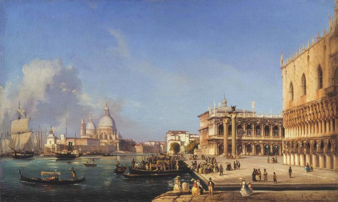 Ippolito Caffi - Venice Doge's Palace