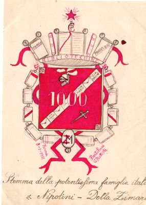 One thousand bibliotechine coat of arms