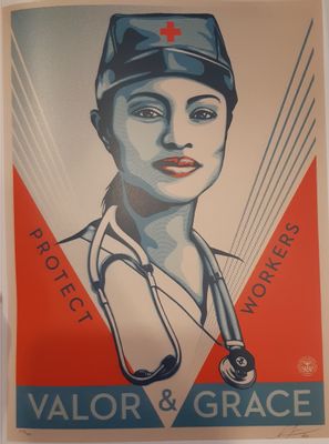 Shepard Fairey - Valor & Grace Nurse