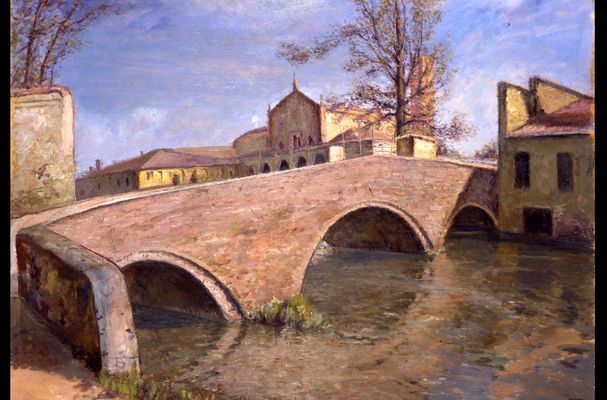 Luigi Zago - Bridge over the Lambro alle Grazie