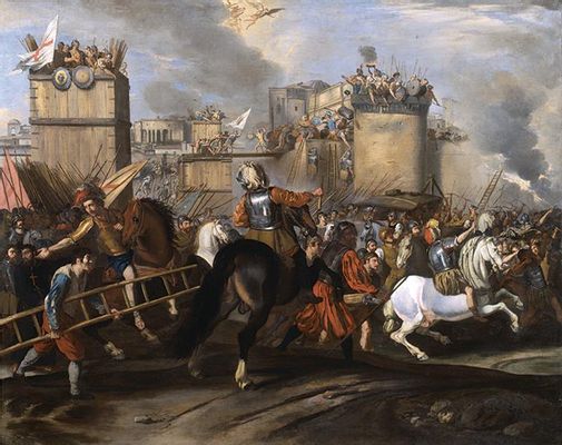 Aniello Falcone - Asedio de Jerusalén