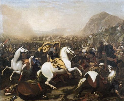 Aniello Falcone - San Giacomo at the Battle of Cavijo