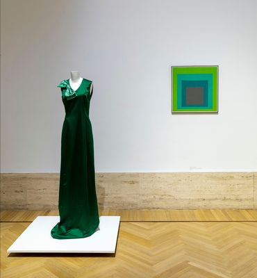 Monica Bolzoni - Vestido de seda verde