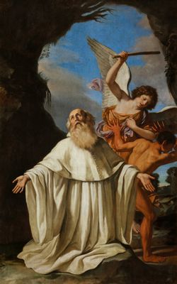 Giovanni Francesco Barbieri, detto Guercino - Saint Romuald