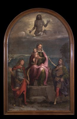 Lorenzo Luzzo - Madonna col bambino, il redentore, San Vito e San Modesto