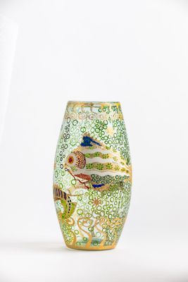 Vittorio Zecchin - Vaso decorato a smalto 