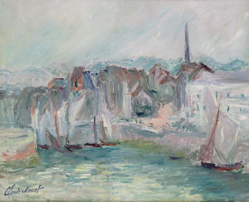 Claude Monet - Barche nel porto di Honfleur