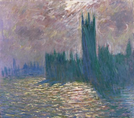 Claude Monet - Londra. Il Parlamento. Riflessi sul Tamigi
