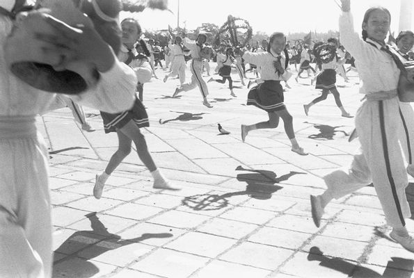 Henri Cartier-Bresson - Parade celebrating the ninth anniversary of the People's Republic of China