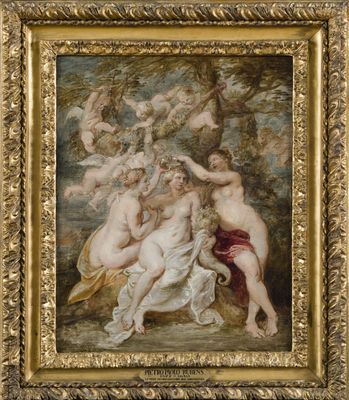 Peter Paul Rubens - Die Nymphen krönen die Göttin des Überflusses