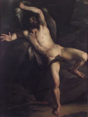 Victor Schnetz - Cain after the killing of his brother