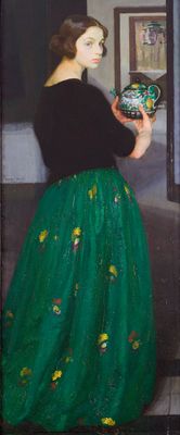 Amedeo Bocchi - White with a green skirt