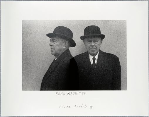Duane Michals - René Magritte (profile and full face)