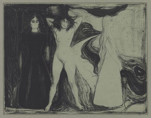 Edvard Munch - The woman (The sphynx)