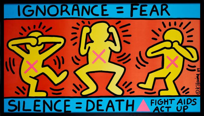 Keith Haring - Ignorance=Fear / Silence=Death