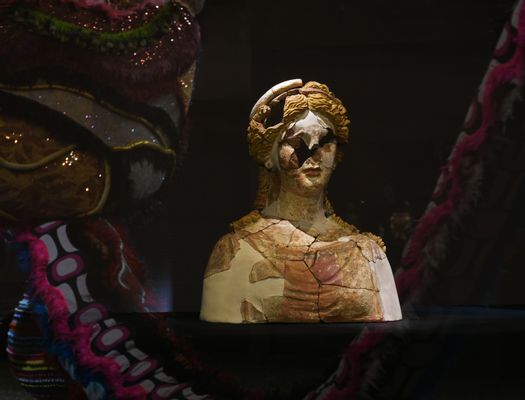 Busto femminile ex voto legato al culto di Artemide Pheraia