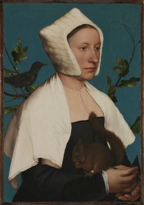 Hans Holbein il Giovane - La dama con lo scoiattolo