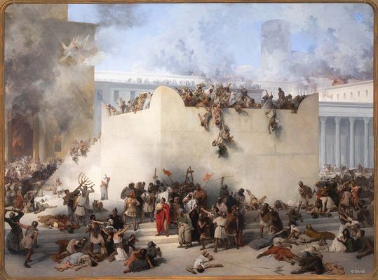 Francesco Hayez - The destruction of the temple in Jerusalem