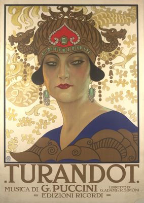 Leopoldo Metlicovitz - Affiche souvenirs pour Turandot