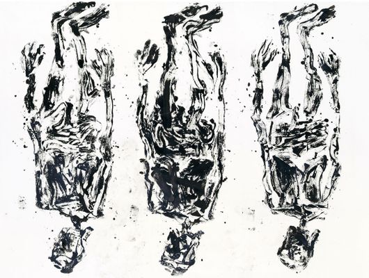 Georg Baselitz - Surrealismo la menzogna su feltro