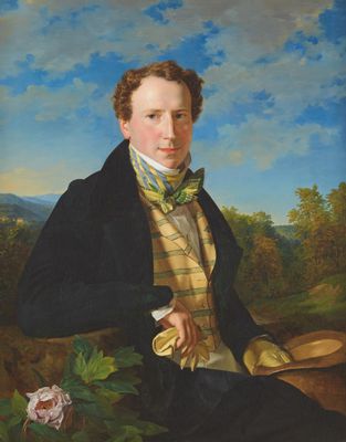 Ferdinand Georg Waldmüller - Youth self-portrait