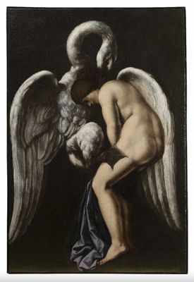 Giovanni Battista Caracciolo, detto Battistello - Leda with the swan